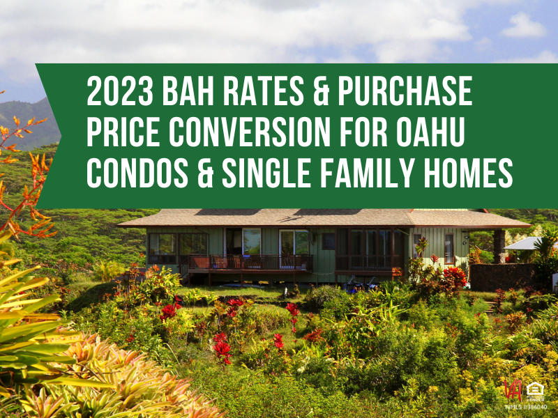 2023 BAH Rates for Honolulu County, Hawaii